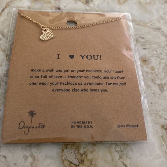 NWT Gold Dipped I ❤️ You Necklace Giftable - Picture 2 of 5
